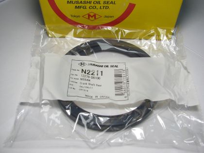 Oil seal AS 84x104x11 L-left helix,  Silicone Musashi N2211, crankshaft rear of Alfa Romeo,Citroen,Ford,Mercedes-Benz,Nissan,Renault 12279-D0100