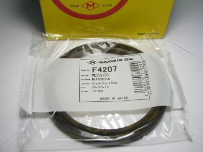 Oil seal  AS 85x103x7,5 L Viton Musashi F4207 for crankshaft rear side of Mitsubishi MD359158