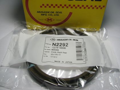 Семеринг AS 80x100x10 L Viton Musashi N2292, колянов вал (заден) на Nissan, 12279-58S00