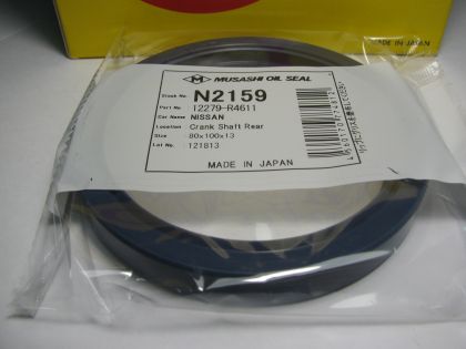 Семеринг AS 80x100x13 L Silicone Musashi N2159, колянов вал (заден) на Nissan, OEM 12279R4601