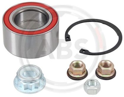 Wheel bearing kit A.B.S. 200219 for front axle of Seat IBIZA II (6K1), TOLEDO I (1L),VW CORRADO (53I,; GOLF III (1H1) ,PASSAT (3A5, 35I), VENTO (1H2), 1H0 498 625, 713 6100 40, VKBA1491, R154.34