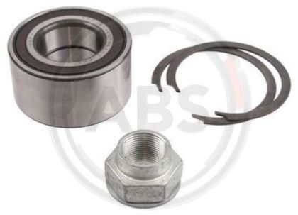 Wheel bearing kit  A.B.S. 201124  for front axle of Opel  ADAM (M13), CORSA D (S07), CORSA D Van (S07), CORSA E (X15), CORSA E Van (X15) ,1603338, 93188890, 713 6064 00, R153.55, VKBA6540