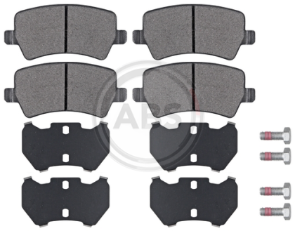 A.B.S. 37562 комплект дискови спирачни накладки, дискови спирачки за задна ос на Ford, Land Rover, Volvo,1426143, 1426144