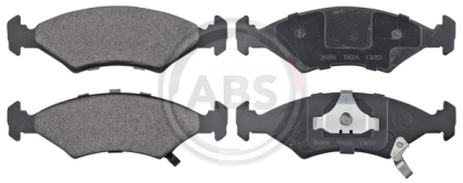 A.B.S. 36886 brake pad set, disc brake for front axle of Kia 0K0Y13323Z, 0K0Y23323Z