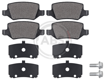 A.B.S. 37146 brake pad set, disc brake for rear axle of Merceddes-Benz 168 420 04 20, 169 420 04 20