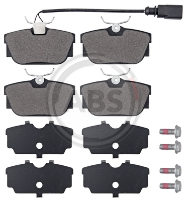 A.B.S. 37142 brake pad set, disc brake for rear axle of VW 7D0 698 451G, 7D0 698 451J