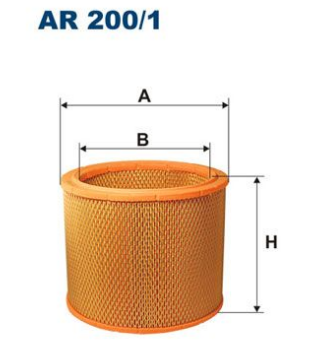 Въздушен филтър  FILTRON AR 200/1 за Star (камиони) 742 (Eng. 4CT107, 4CT107/A4/2), 742L