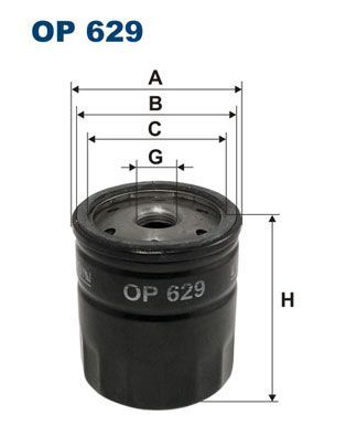 Маслен  филтър  FILTRON OP 629 за AUSTIN; FORD ;FORD ;USA ;MAZDA ;MORGAN ;ROVER ;SKODA