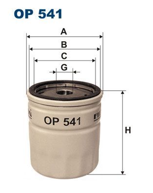 Маслен  филтър  FILTRON OP 541 за BUICK; CHEVROLET; OLDSMOBILE; OPEL ;PONTIAC ;ROVER