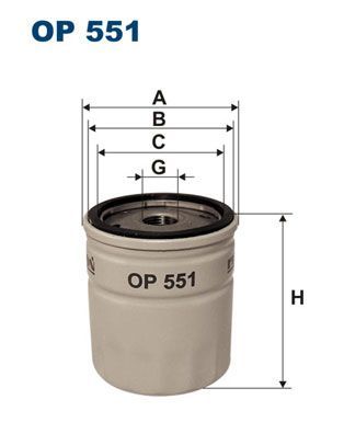 Маслен  филтър  FILTRON OP 551 