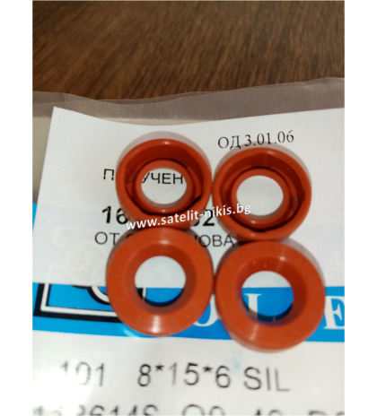 Oil seal AOF 8x15x6 Silicone SOG/TW