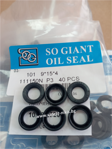 Oil seal AOF 9x15x4 NBR  SOG/TW