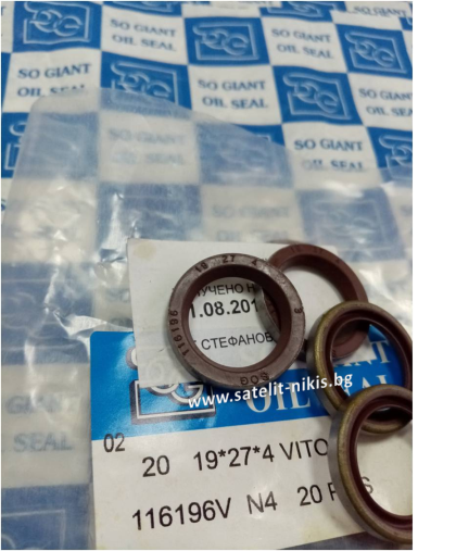 Oil seal  B SP (20) 19x27x4 Viton SOG/TW