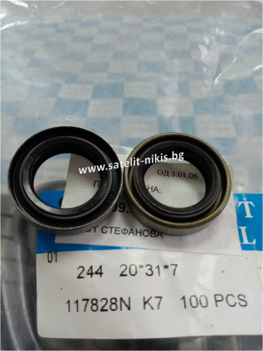 Oil seal  B-DUO 20x31x7 NBR SOG/TW