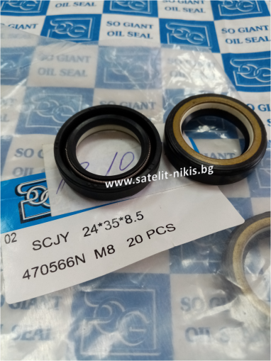 Oil seal SCJY 24x35x8.5 Nylon + NBR  CHO/TW ,steering rack of   Audi,Seat,Skoda,VW 