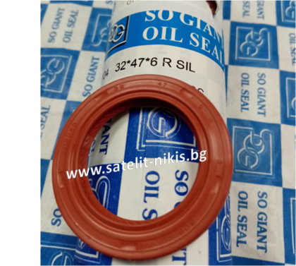 Oil seal   AS 32x47x6 R Silicone SOG/TW, SUZUKI-09283-32042