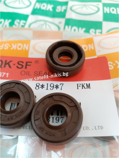 Oil seal  AS 8x19x7  Viton NQK.SF/China