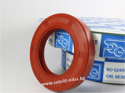 Oil seal  AS (104)  58x80x10 R Silicone SOG/TW, crankshaft of LAMBORGHINI 215190100, NISSAN 13043T7200, N2255, SAME 215190100