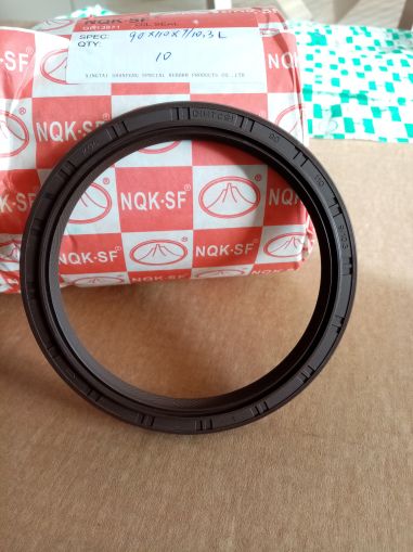 Oil seal  TC9 90x110x9/10.3 L NBR NQK.SF/China , for crankshaft of  FORD,HYUNDAI,KIA,MAZDA,3595870,3900720,F28511399A,F80111399