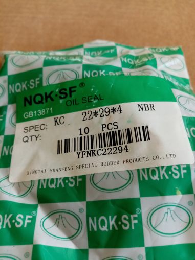 Oil seal  ASOF 22x29x4 NBR NQK.SF/China 