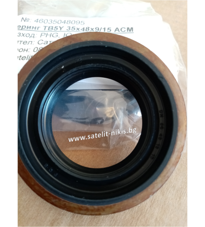 Oil seal TB5Y 35x48x9/15 ACM POS/Korea, fot transmission of  KIA Bongo OEM 0378-17-335