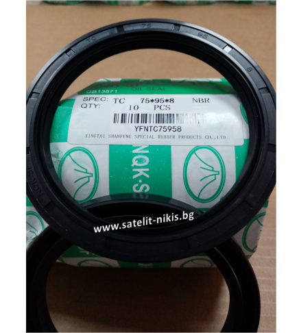  Oil seal AS 75x95x8 NBR NQK.SF/China, for transfer case of DAF 1456105, RENAULT TRUCKS 5001846601