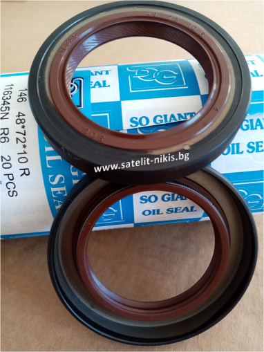 Oil seal ASW (146) 48x72x10 R  NBR SOG/TW