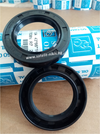 Oil seal AS (104) 43x66x10 NBR SOG/TW