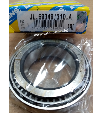 Bearing   JL.69349/310.A SNR/France,  differential of CITROEN 312518,FIAT 7667783 ,9751192080,FORD 3666963,KIA 0K01A-33-075,MAZDA  B001-33-047,NISSAN 38440-6F900, PEUGEOT 312518