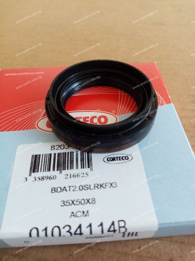 CORTECO  01034114B   35x50x8/13 R B1BASLSFRDX6 Simmerring  ACM , раздатъчна кутия на VOLVO 8675238