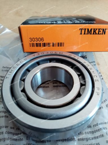 Bearing   30306 ( 30X72X20.75) TIMKEN/USA, FIAT 26800340 ;JOHN DEERE 37013 ; MASSEY FERGUSON 3000602X1+3000603X1; MERCEDES BENZ 631 981 0605