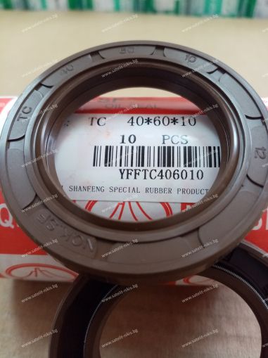 Oil seal  АS 40x60x10 Viton NQK.SF/China, for differential of ALFA ROMEO 127030, 60523920;  DANA 3765419M1;  DEUTZ-FAHR 215291090 ; HÜRLIMANN 215291090;  LAMBORGHINI 215291090  ;LANDINI 3765419M1;  MASSEY FERGUSON 3765419M1;  SAME 215291090