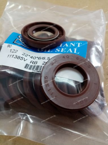 Oil seal TCV (122) 22x40x6/6.5 Viton SOG/TW , for hydraulic pumps,motors and hydrodynamic couplings