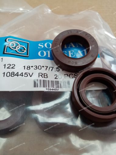 Oil seal TCV (122) 18x30x7/7.5 Viton SOG/TW , for hydraulik pumps,motors and hydrodynamic couplings