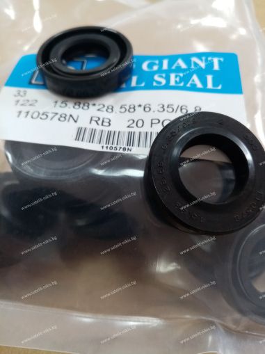 Oil seal TCV (122) 15.88x28.58x6.35/6.8 NBR SOG/TW , for hydraulik pumps,motors and hydrodynamic couplings