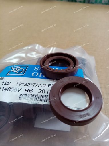 Oil seal TCV (122) 19x32x7/7.5 Viton SOG/TW , for hydraulik pumps,motors and hydrodynamic couplings