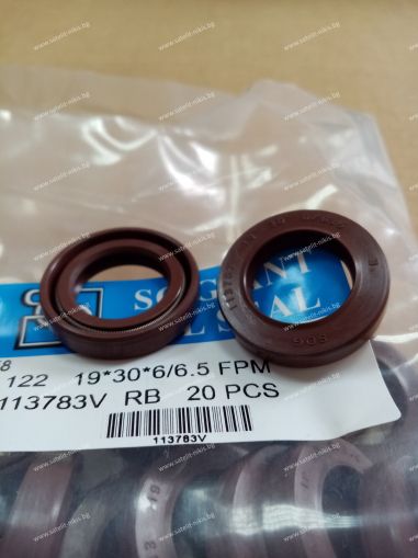 Oil seal TCV (122) 19x30x6/6.5 Viton SOG/TW , for hydraulik pumps,motors and hydrodynamic couplings