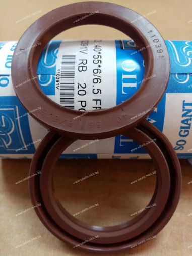 Oil seal AS (122) 40x55x6/6.5 Viton SOG/TW