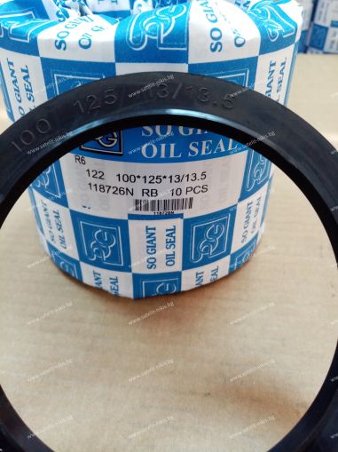 Oil seal AS (122) 100x125x13/13.5 NBR SOG/TW