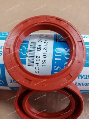 Oil seal  AS (104)  42x62x10 Silicone SOG/TW 