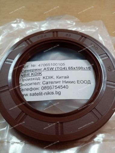 Oil seal  ASW (TG4) 65x100x10 NBR KDIK/China