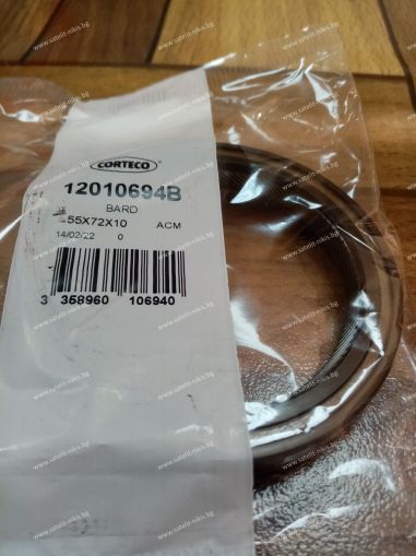 CORTECO  12010694B 55x72x10 BARD Simmerring  ACM ,  for manual transmission of DEUTZ-FAHR 215190570; HURLIMANN 215190570; IVECO 40000400; LAMBORGHINI 215190570; NEW HOLLAND 40000400; SAME 215190570