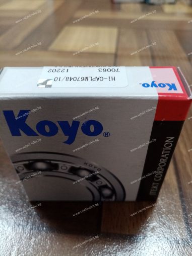  Bearing   LM 67048/LM 67010 ( 31.75X59.131X15.875 ) KOYO/Japan, Agco 70327382711507;CASE-IH 1347431C1,651817R1,CNH 10344,10345; GREAT PLAINS 822-020C,822-021C; JOHN DEERE AE42998, AH94661,JD10495;JD10496;JD37261;KINZE A0237,R0188 ;KRAUSE 41-117,41-215; N