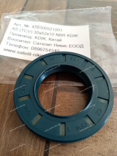 Oil seal AS (TCV) 30x52x10 NBR KDIK /China