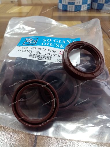 Oil seal   ASW (140) 30x40x7 R Viton SOG/TW , for camshaft ,differential,intermediate shaft,countershaft,oil pump of ARO,CATERHAM,JEEP, KIA ,LAND ROVER, LOTUS, MEGA ,MERCEDES-BENZ ,MG ,MINELLI ,MITSUBISHI ,MOSKVICH ,OPEL ,PUCH ,ROVER, VAUXHALL ,WESTFIELD