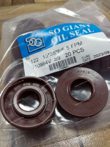 Oil seal   TCV (122) 15x35x6/6.5 Viton SOG/TW , for hydraulik pumps,motors and hydrodynamic couplings