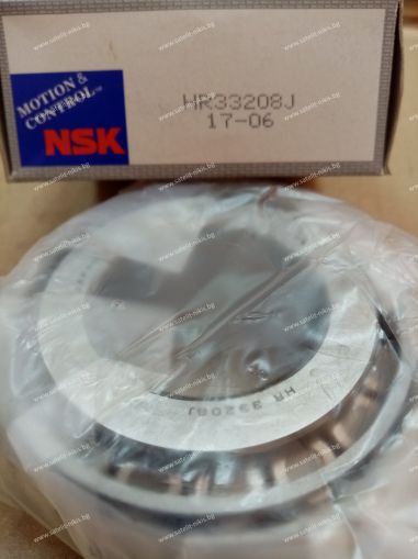 Bearing   33208 J ( 40x80x32 ) NSK/Japan , Claas 000233199, 233199,233199.0;DAF 1602391; Geringhoff 025150; IVECO 1903646,1905261,8582739; MAN 06 32489 0002,06 32489 0043;Mercedes-Benz 002 981 9218,003 981 3905;RENAULT TRUCKS 5000546524,5010136762;Renault