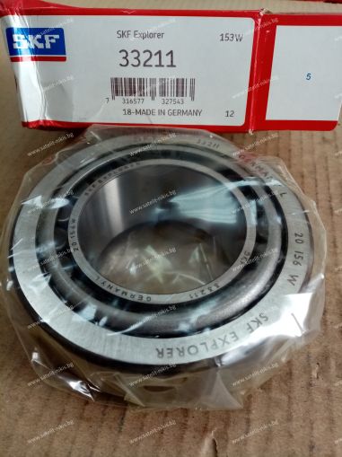 Bearing   33211 ( 55x100x35 ) SKF/Sweden , CNH 100172A1,149700220727,Claas 0002151480,215148,IVECO 1905236,LEMKEN 3199163,Mercedes-Benz 0049816405,New Holland 86500890,RENAULT TRUCKS 5010242776,SAF 4200005800