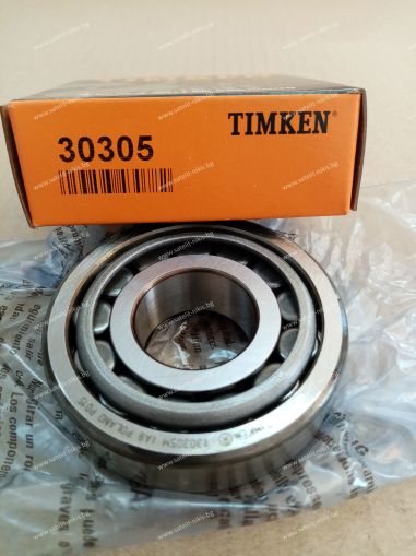 Лагер 30305  ( 25X62X18.25 ) TIMKEN/USA , AGRALE 4001033054002; CLAAS 30305A; FORD 1522735; IVECO 26800330 ;JOHN DEERE ; MASSEY FERGUSON 994120006; NISAN 402159X60A; RENAULT TRUCKS 82 00 021 441; RENAULT TRUCKS 82 00 303 960; VOLVO 183316; ZF 0635 372 0