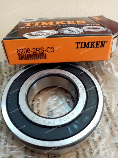 Bearing  6206-2RS-C3 (30x62x16 ) TIMKEN/USA, CLAAS 0002154670,0002160840, JOHN DEERE AH227077,JD10383, NEW HOLLAND 274198